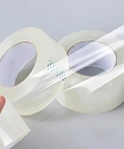 Băng dính đóng hàng. Khổ cuộn: 3.5cm. Khối lượng: 1kg/cuộn. Màu sắc: Trắng trong