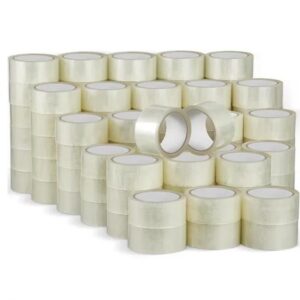 Băng dính đóng hàng. Khổ cuộn: 2.4cm. Khối lượng: 1kg/cuộn. Màu sắc: Trắng trong