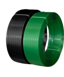 Dây đai nhựa PET. Hàng Phổ thông. Bản rộng: 16 mm. Độ dày: 1 mm. Định lượng: 20kg/cuộn. Màu đen