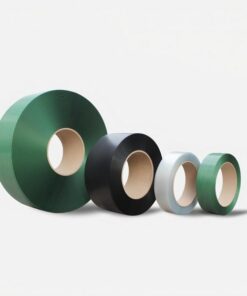 Dây đai nhựa PET. Hàng Phổ thông. Bản rộng: 16 mm. Độ dày: 1 mm. Định lượng: 20kg/cuộn. Màu đen