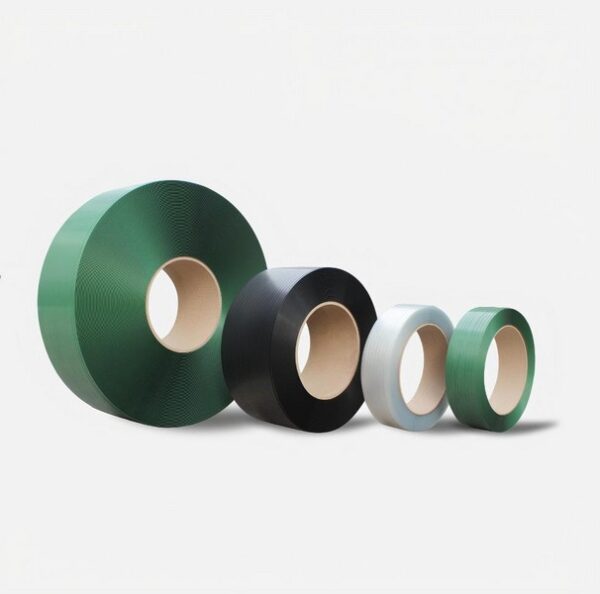 Dây đai nhựa pet. Hàng loại A. Bản rộng: 19 mm. Độ dày: 1 mm. Định lượng: 20kg/cuộn. Màu xanh - Ảnh 2