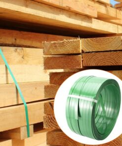 Dây đai nhựa PET. Hàng Phổ thông. Bản rộng: 16 mm. Độ dày: 1 mm. Định lượng: 20kg/cuộn. Màu đen