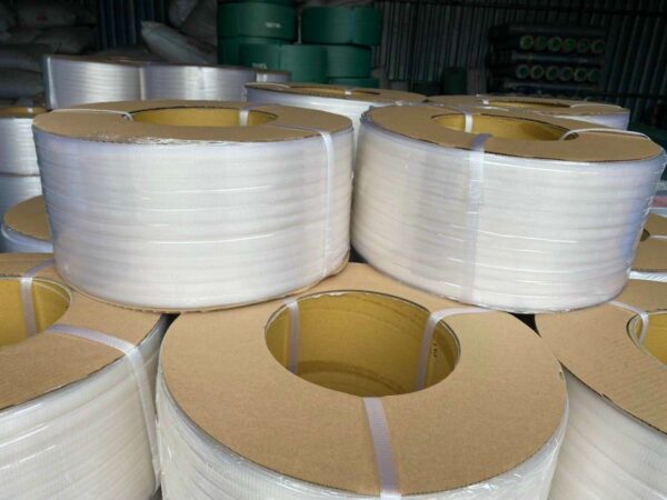 Dây đai nhựa PP. Hàng loại A. Bản rộng: 16 mm. Độ dày: 0.6 mm. Định lượng: 10kg/cuộn. Đủ màu