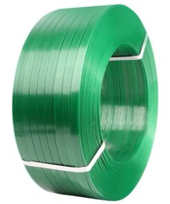 Dây đai nhựa pet. Hàng loại A. Bản rộng: 19 mm. Độ dày: 0.8 mm. Định lượng: 20kg/cuộn. Màu xanh