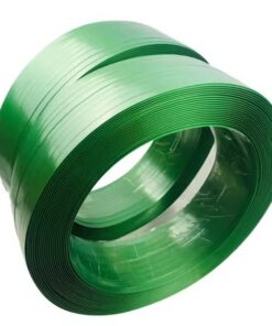 Dây đai nhựa pet. Hàng loại A. Bản rộng: 19 mm. Độ dày: 0.8 mm. Định lượng: 20kg/cuộn. Màu xanh