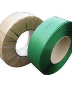 Dây đai nhựa pet. Hàng loại A. Bản rộng: 19 mm. Độ dày: 0.8 mm. Định lượng: 20kg/cuộn. Màu xanh