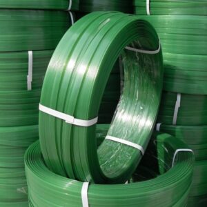 Dây đai nhựa PET. Hàng xuất khẩu. Bản rộng: 16 mm. Độ dày: 1 mm. Định lượng: 20kg/cuộn. Màu xanh
