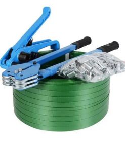 Dây đai nhựa PET. Hàng xuất khẩu. Bản rộng: 19 mm. Độ dày: 0.9 mm. Định lượng: 20kg/cuộn. Màu xanh