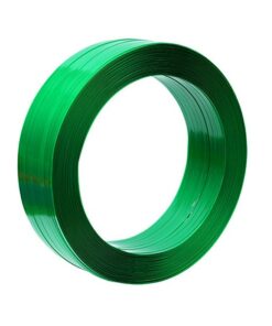 Dây đai đóng hàng PET. Hàng Phổ thông. Bản rộng: 19 mm. Độ dày: 1 mm. Định lượng: 20kg/cuộn. Màu đen