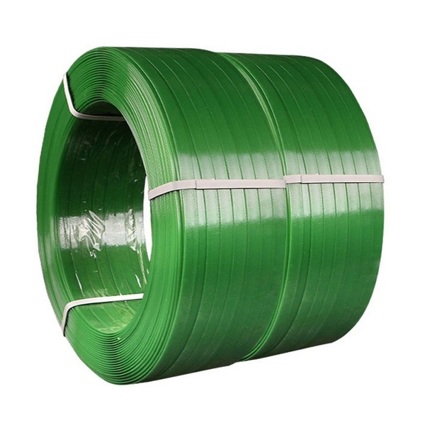 Dây đai đóng hàng PET. Hàng Phổ thông. Bản rộng: 19 mm. Độ dày: 1 mm. Định lượng: 20kg/cuộn. Màu đen