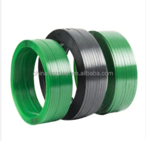Dây đai nhựa PET. Hàng Phổ thông. Bản rộng: 16 mm. Độ dày: 1 mm. Định lượng: 20kg/cuộn. Màu đen