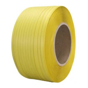 Đai nhựa PP. Hàng phổ thông. Bản rộng: 12 mm. Độ dày: 0.6 mm. Định lượng: 10kg/cuộn. Đủ màu