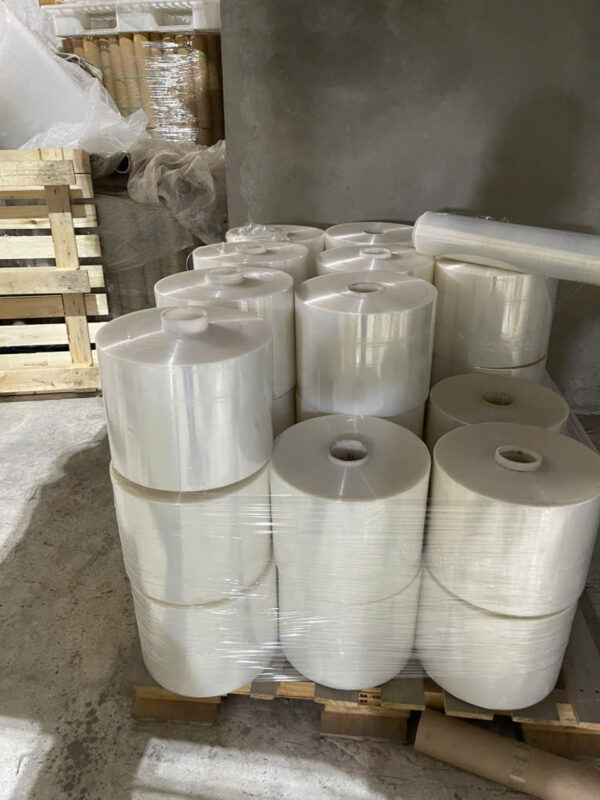 Cuộn Màng PE. Khổ cuộn: 10cm. Khối lượng: 1kg/cuộn. KL Lõi giấy: 100gr. Màu sắc: Trong suốt - Ảnh 2