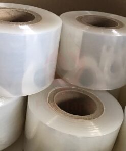 48 cuộn Màng Co Quấn Hàng PE. Khổ cuộn: 10cm. Trọng lượng: 0.5kg/cuộn.