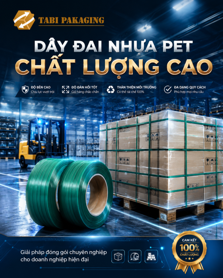 Dây đai nhựa pet và dây đai nhựa pp – Giải pháp đóng gói hiệu quả cho doanh nghiệp hiện đại