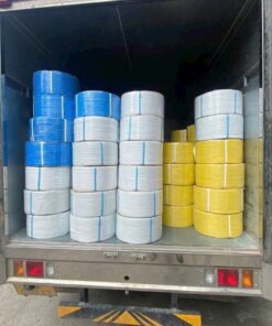 Dây đai nhựa PP Loại B, dùng cho máy đóng đai BÁN tự động, bản 15mm, dày 01mm, màu xanh dương