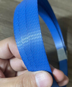 Dây đai nhựa loại A, hàng nguyên sinh, dùng cho máy đóng đai tự động, bản 15mm, dày 01mm, màu xanh dương