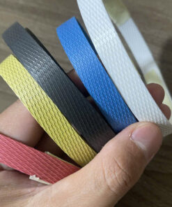 Dây đai nhựa Loại C, dùng cho máy đóng đai BÁN tự động, bản 12mm, dày 01mm, màu trắng