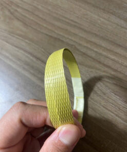 Dây đai nhựa PP Loại C, dùng cho máy đóng đai BÁN tự động, bản 15mm, dày 01mm, màu vàng